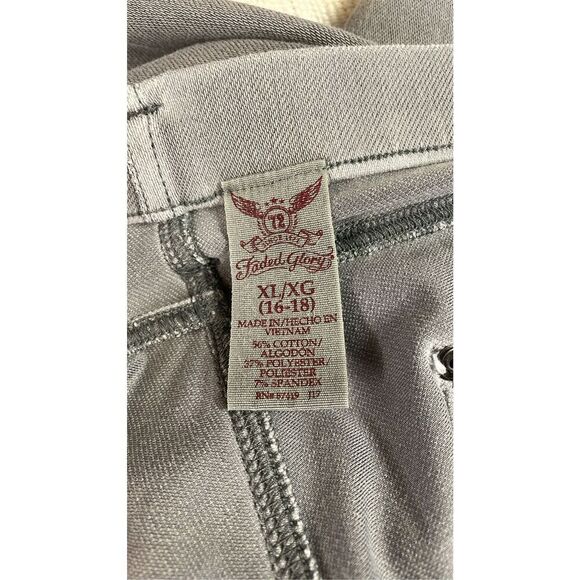 FADED GLORY Womens Elastic Waist Skinny Stretchy Jeans Size XL 16/18 Rhino Gray - Picture 6 of 6